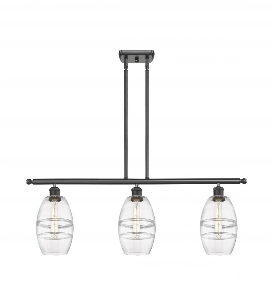 Vaz - 3 Light - 36 inch - Oil Rubbed Bronze - Cord hung - Island Light