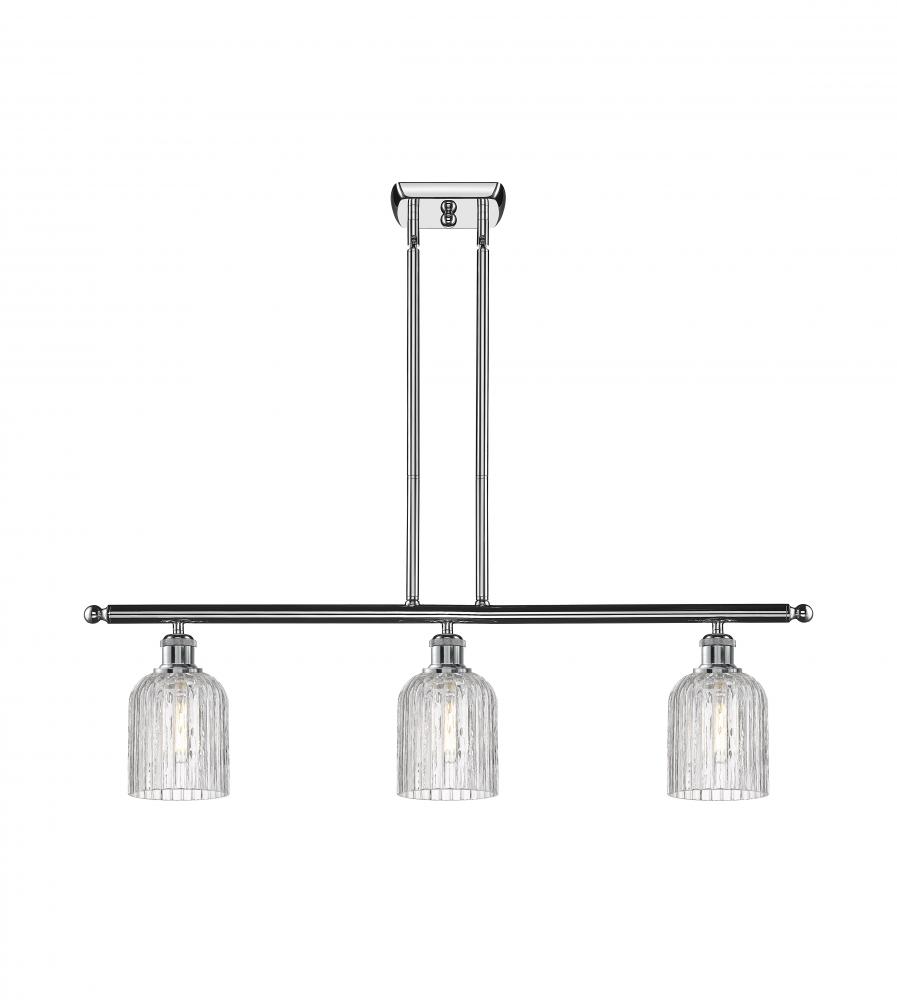 Bridal Veil - 3 Light - 36 inch - Polished Chrome - Cord hung - Island Light