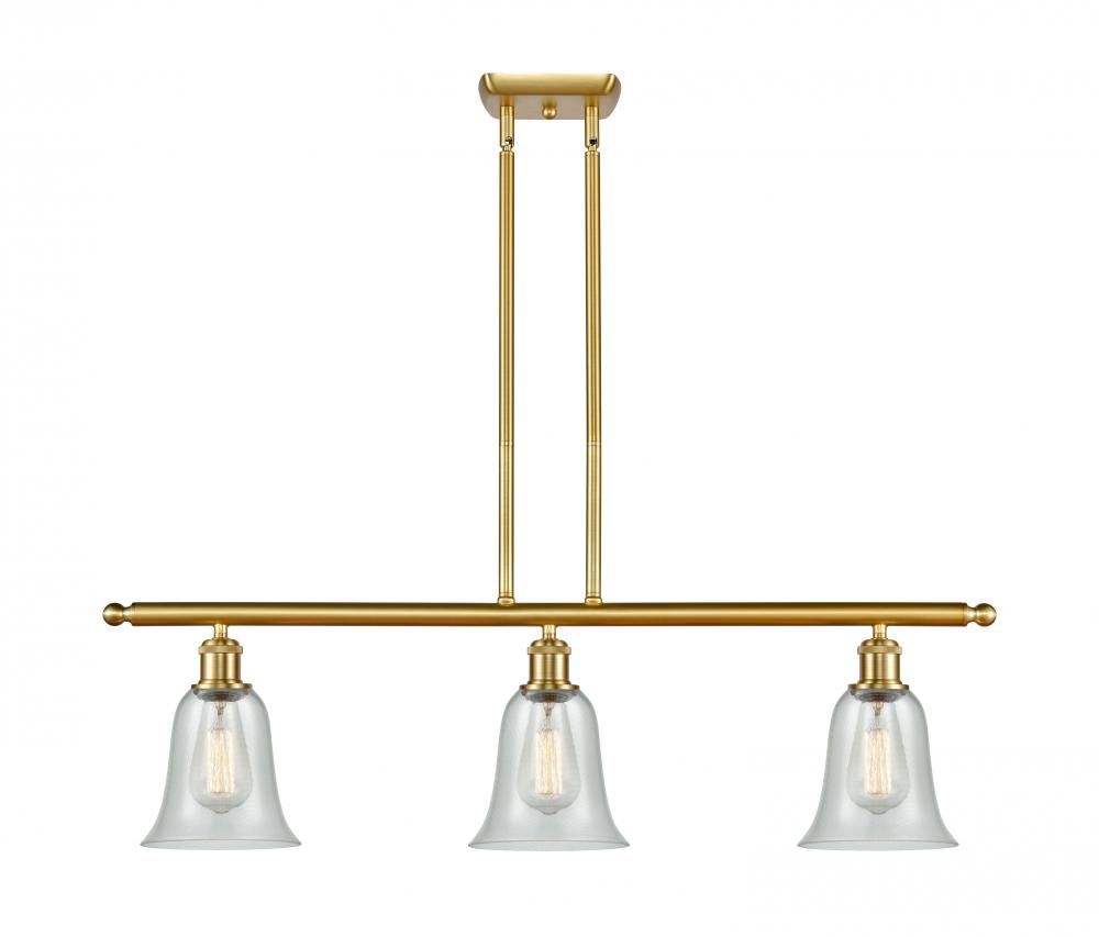 Hanover - 3 Light - 36 inch - Satin Gold - Cord hung - Island Light
