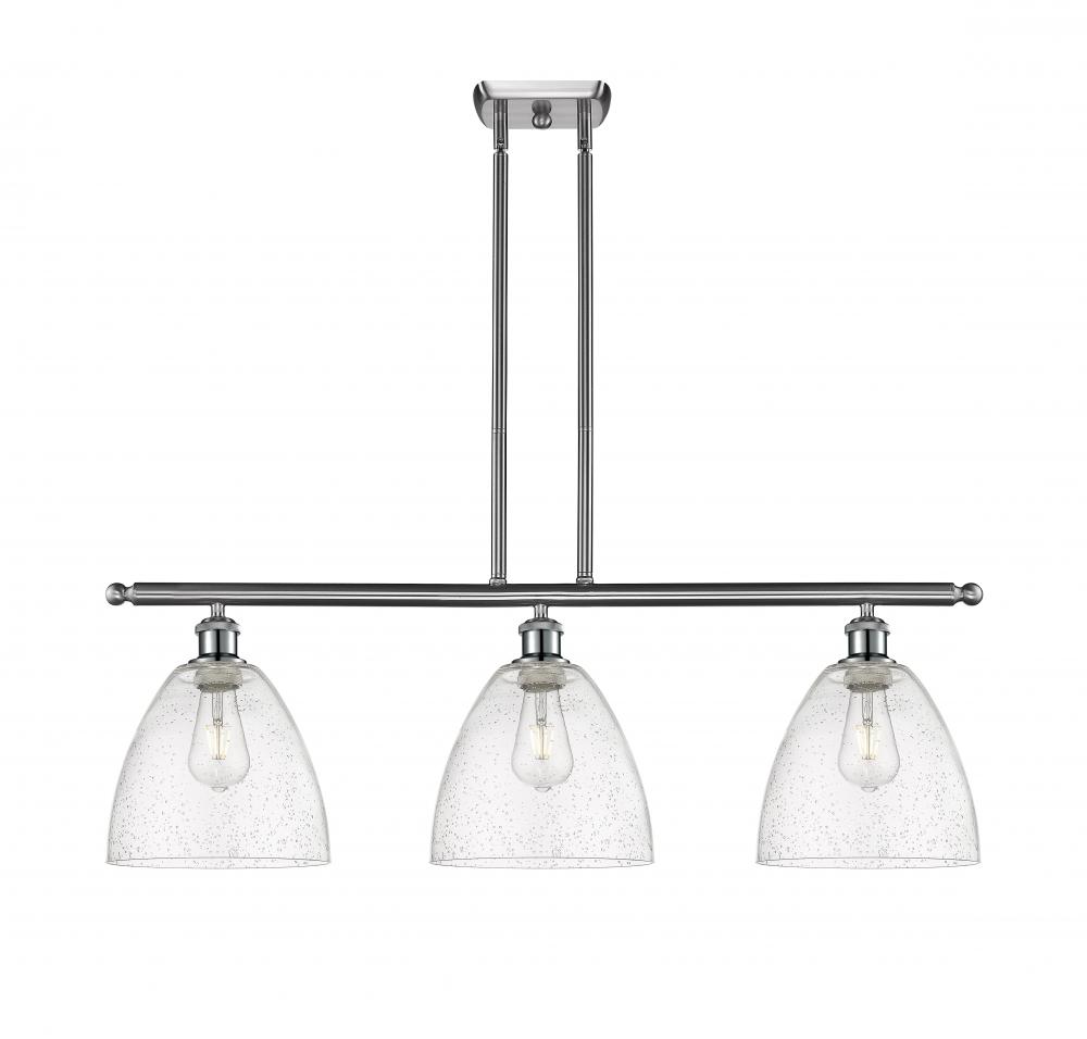 Bristol - 3 Light - 36 inch - Brushed Satin Nickel - Cord hung - Island Light