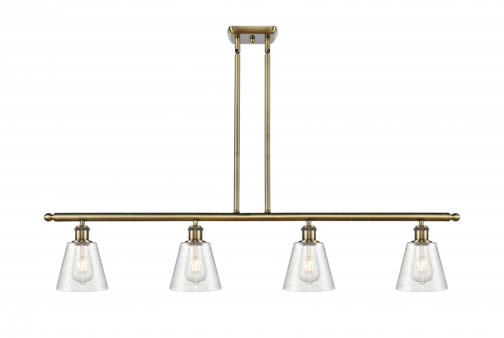 Caton - 4 Light - 48 inch - Antique Brass - Cord hung - Island Light