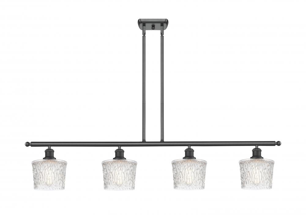 Niagara - 4 Light - 48 inch - Matte Black - Cord hung - Island Light