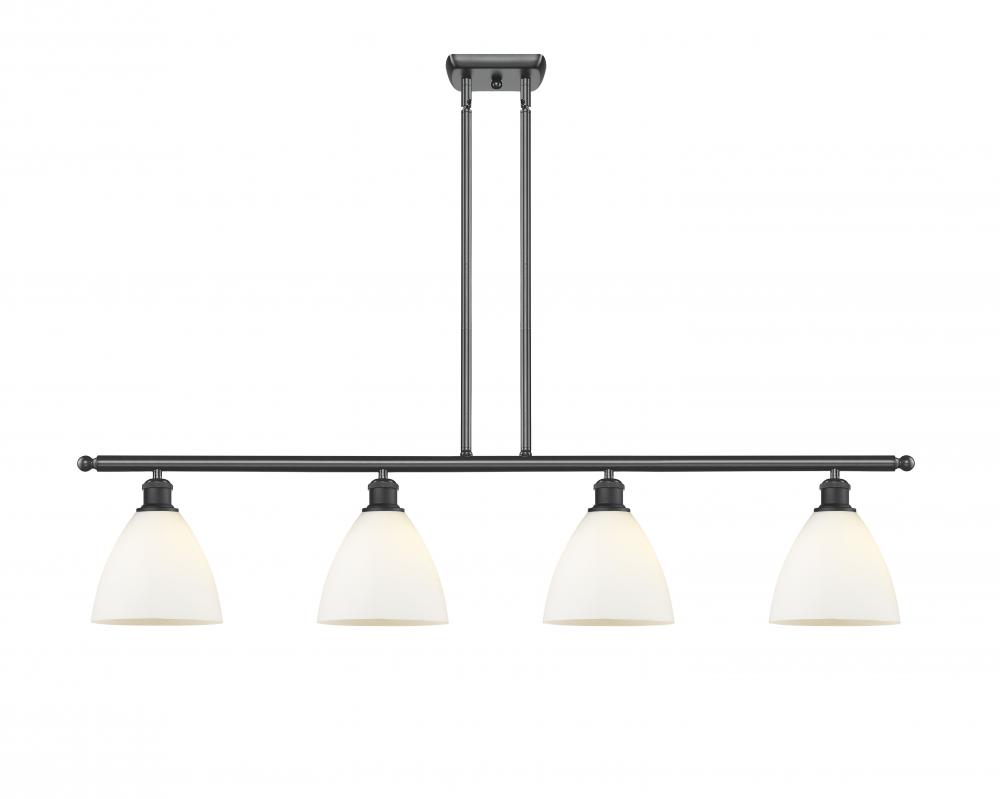 Bristol - 4 Light - 48 inch - Matte Black - Cord hung - Island Light