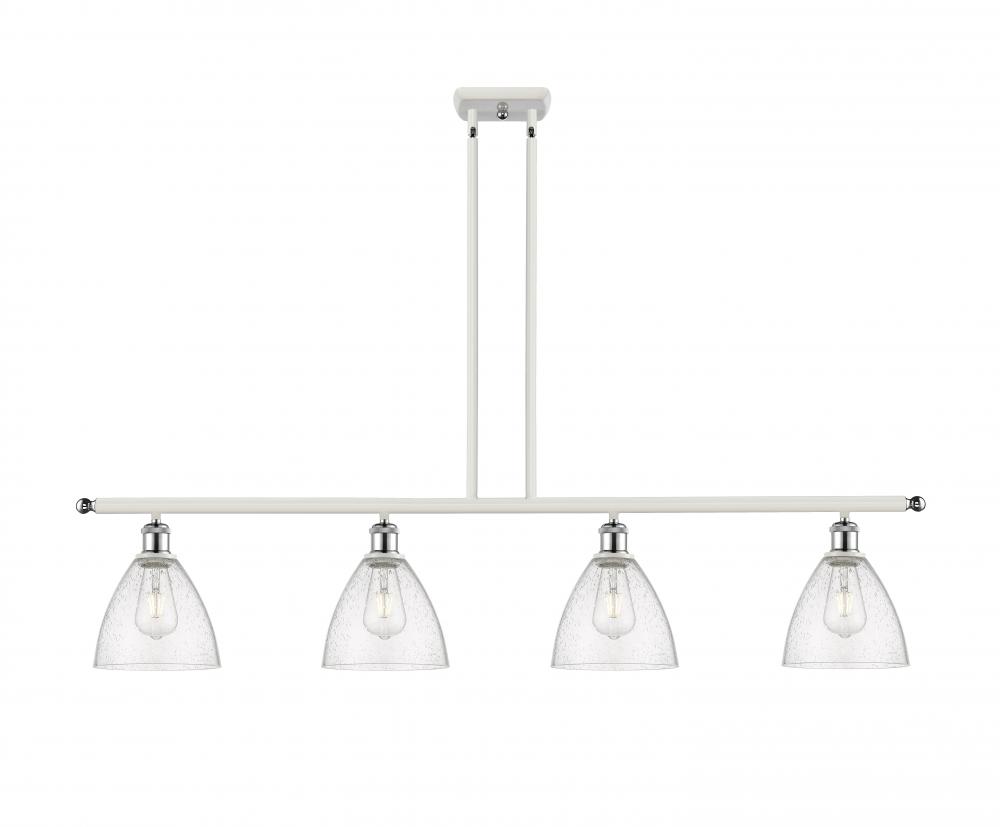 Bristol - 4 Light - 48 inch - White Polished Chrome - Cord hung - Island Light