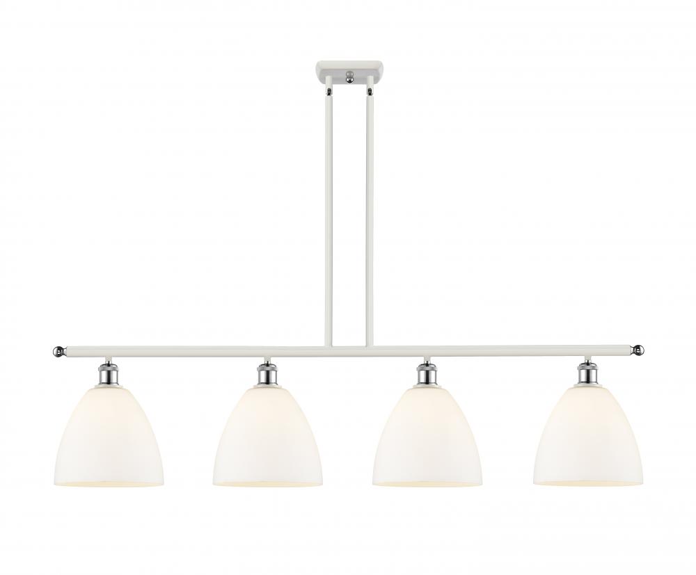 Bristol - 4 Light - 48 inch - White Polished Chrome - Cord hung - Island Light