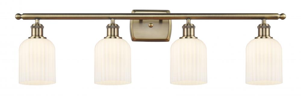 Bridal Veil - 4 Light - 35 inch - Antique Brass - Bath Vanity Light