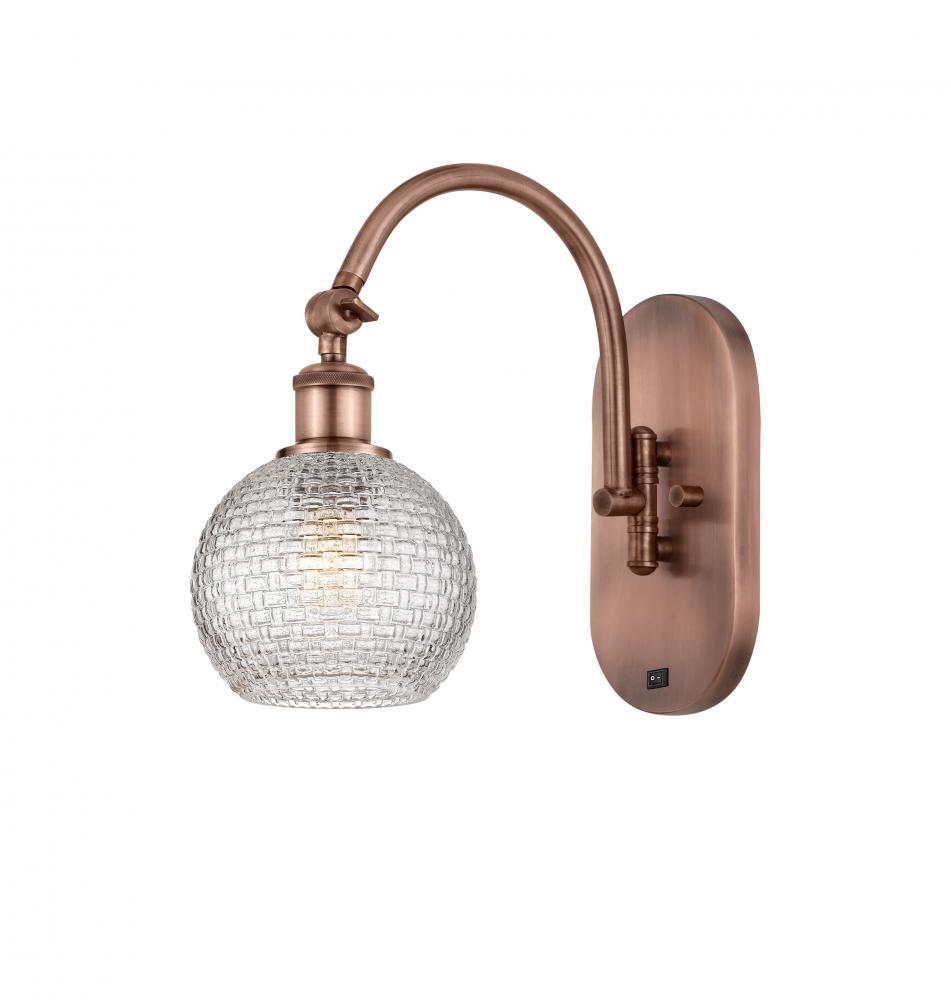 Athens - 1 Light - 6 inch - Antique Copper - Adjustable Swing Arm