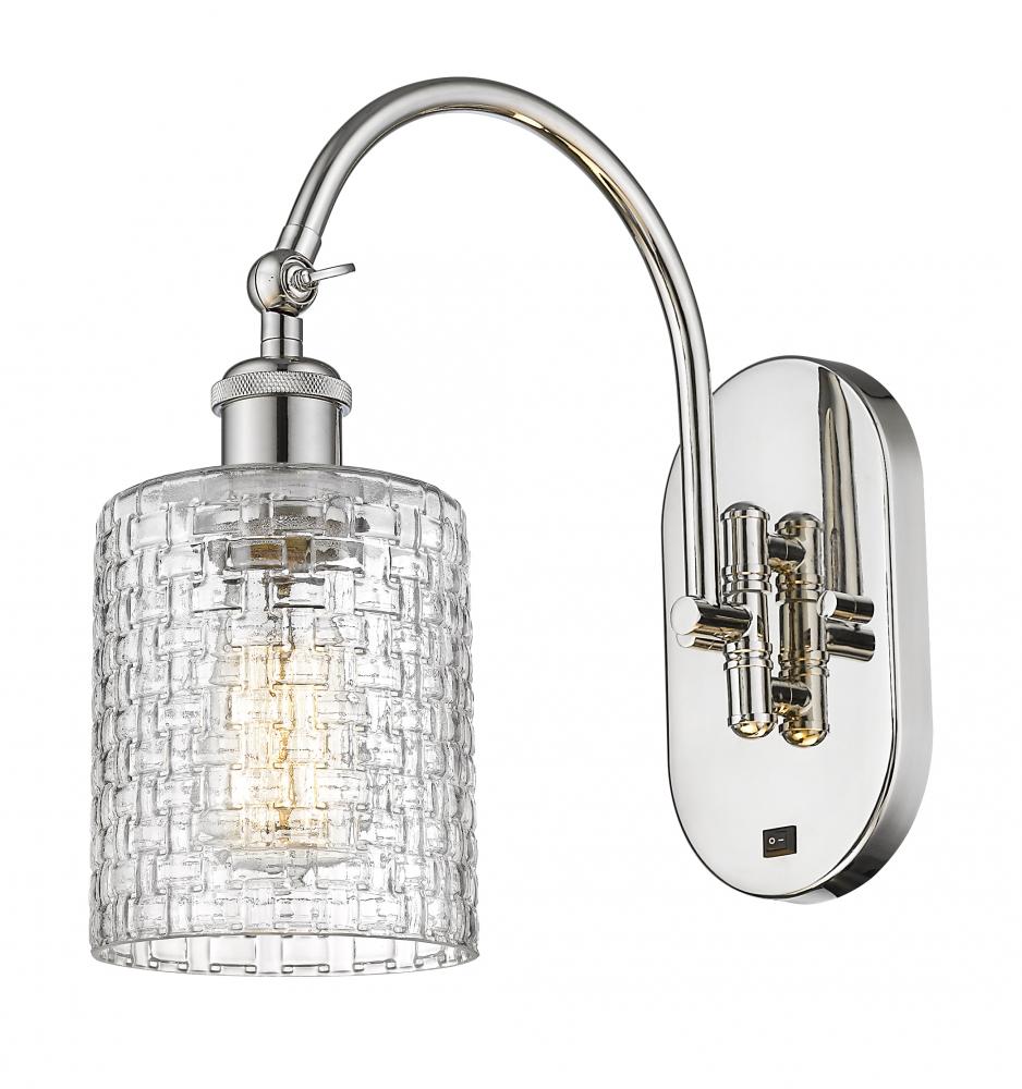 Cobbleskill - 1 Light - 5 inch - Polished Nickel - Adjustable Swing Arm