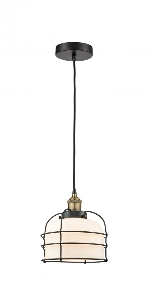 Bell Cage - 1 Light - 9 inch - Polished Nickel - Mini Pendant
