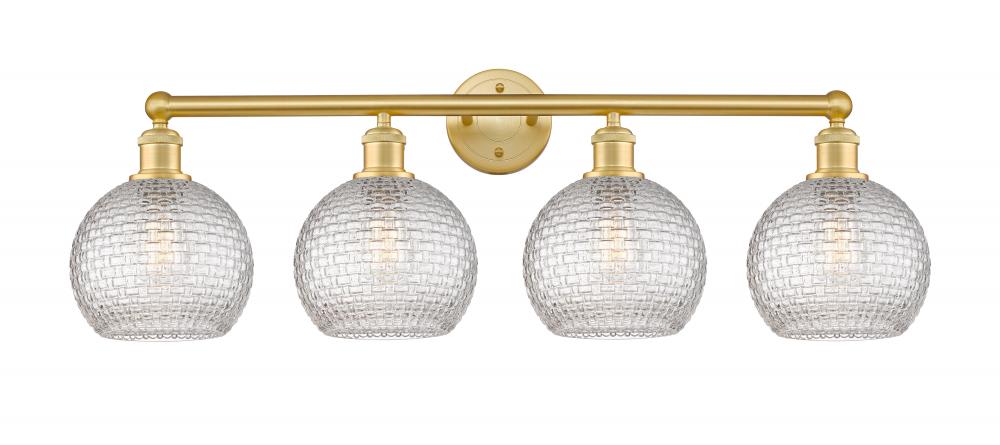 Athens - 4 Light - 35 inch - Satin Gold - Bath Vanity Light