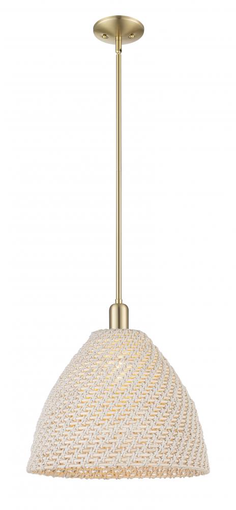 Bristol Natural - 1 Light - 6 inch - Brushed Champagne Bronze - Mini Pendant