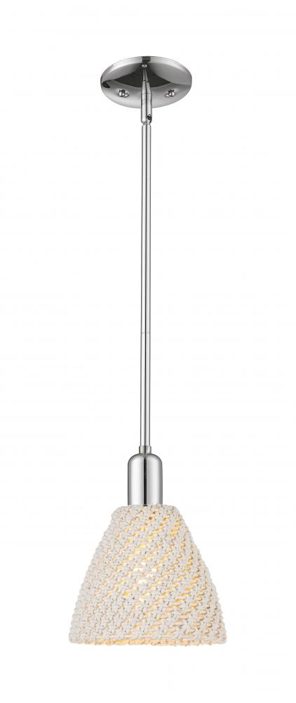 Bristol Natural - 1 Light - 6 inch - Polished Chrome - Mini Pendant