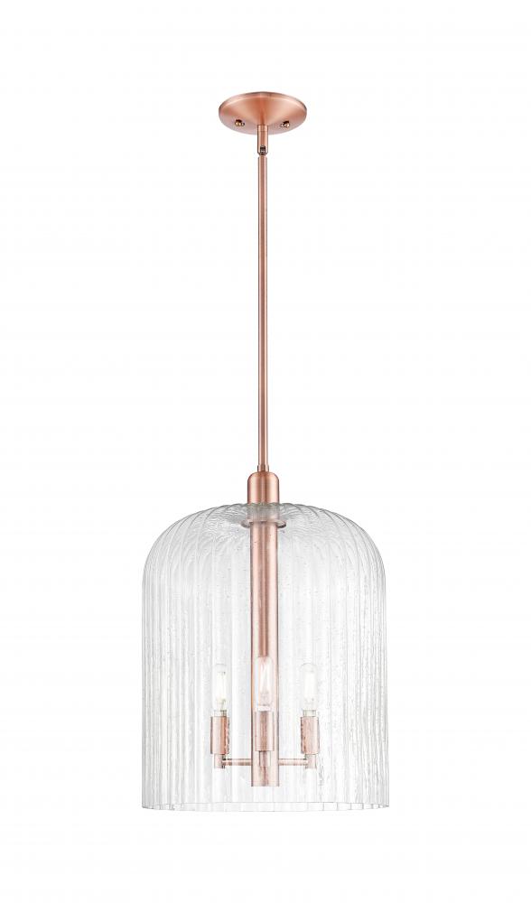 Bridal Veil - 1 Light - 12 inch - Antique Copper - Mini Pendant