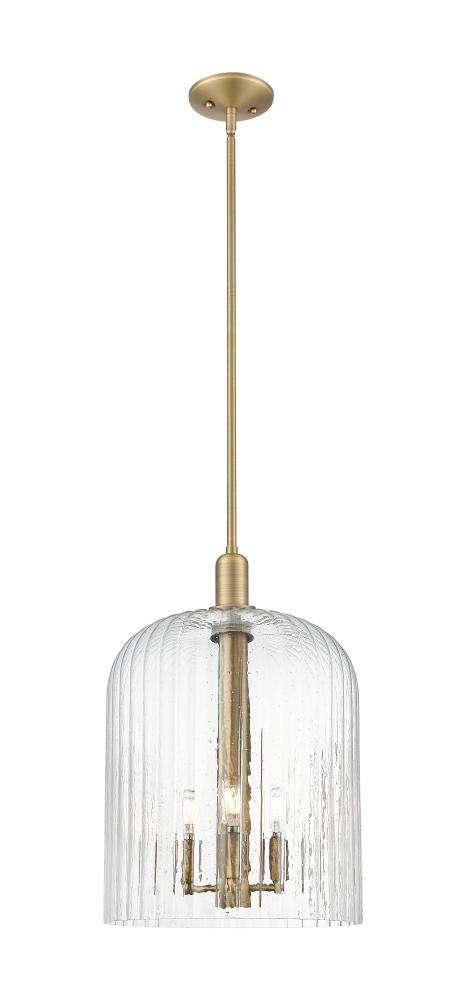 Bridal Veil - 1 Light - 12 inch - Brushed Brass - Mini Pendant