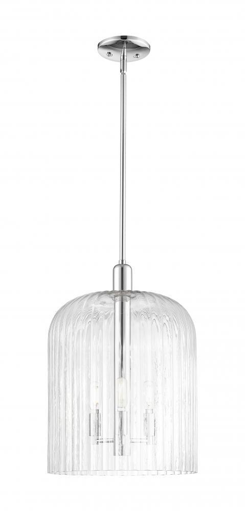 Bridal Veil - 1 Light - 12 inch - Polished Chrome - Mini Pendant