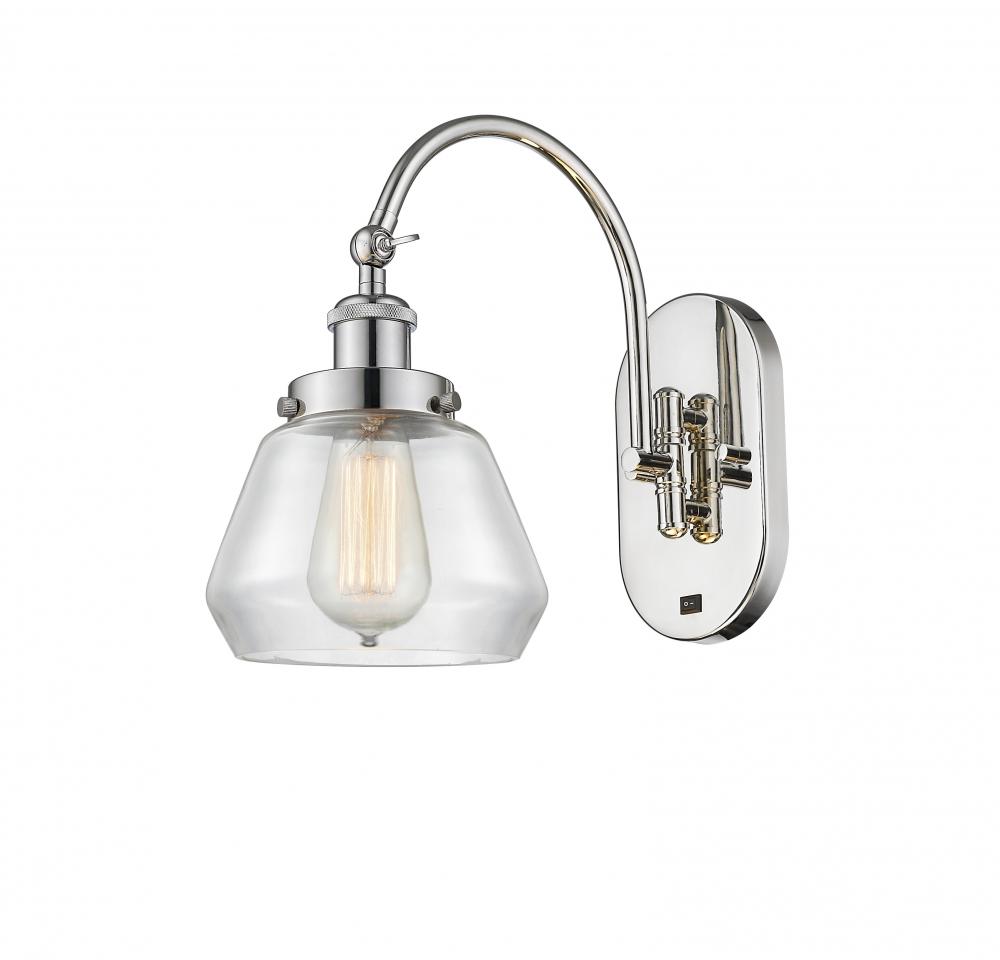 Fulton - 1 Light - 7 inch - Polished Nickel - Adjustable Swing Arm