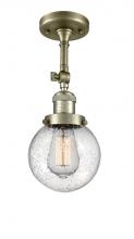 Innovations Lighting 201F-AB-G204-6 - Beacon - 1 Light - 6 inch - Antique Brass - Adjustable Semi-Flush Mount