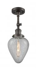 Innovations Lighting 201F-OB-G165 - Geneseo - 1 Light - 7 inch - Oil Rubbed Bronze - Adjustable Semi-Flush Mount