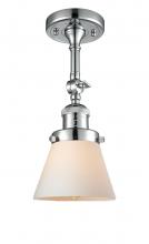 Innovations Lighting 201F-PC-G61 - Cone - 1 Light - 6 inch - Polished Chrome - Adjustable Semi-Flush Mount