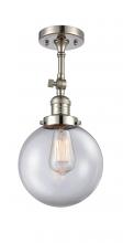 Innovations Lighting 201F-PN-G202-8 - Beacon - 1 Light - 8 inch - Polished Nickel - Adjustable Semi-Flush Mount