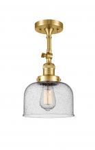 Innovations Lighting 201F-SG-G74 - Bell - 1 Light - 8 inch - Satin Gold - Adjustable Semi-Flush Mount