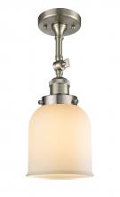 Innovations Lighting 201F-SN-G51 - Bell - 1 Light - 5 inch - Brushed Satin Nickel - Adjustable Semi-Flush Mount