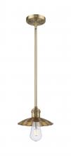 Innovations Lighting 201S-BB-M17-BB - Scallop - 1 Light - 8 inch - Brushed Brass - Mini Pendant