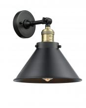 Innovations Lighting 203-BAB-M10-BK-LED - Briarcliff - 1 Light - 10 inch - Black Antique Brass - Adjustable Sconce