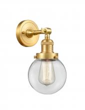 Innovations Lighting 203-SG-G202-6 - Beacon - 1 Light - 6 inch - Satin Gold - Adjustable Sconce