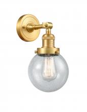 Innovations Lighting 203-SG-G204-6 - Beacon - 1 Light - 6 inch - Satin Gold - Adjustable Sconce