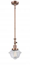 Innovations Lighting 206-AC-G532 - Oxford - 1 Light - 7 inch - Antique Copper - Stem Hung - Adjustable Mini Pendant