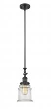 Innovations Lighting 206-BK-G184 - Canton - 1 Light - 6 inch - Matte Black - Stem Hung - Adjustable Mini Pendant
