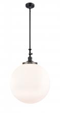 Innovations Lighting 206-BK-G201-18 - Beacon - 1 Light - 18 inch - Matte Black - Stem Hung - Adjustable Mini Pendant