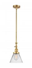 Innovations Lighting 206-SG-G42 - Cone - 1 Light - 8 inch - Satin Gold - Stem Hung - Adjustable Mini Pendant