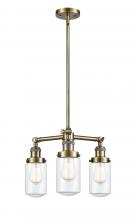 Innovations Lighting 207-AB-G312 - Dover - 3 Light - 17 inch - Antique Brass - Stem Hung - Chandelier