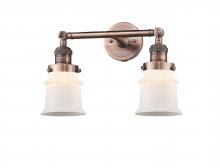 Innovations Lighting 208-AC-G181S - Canton - 2 Light - 17 inch - Antique Copper - Adjustable Bath Vanity Light
