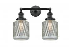 Innovations Lighting 208-BK-G262 - Stanton - 2 Light - 16 inch - Matte Black - Adjustable Bath Vanity Light