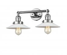 Innovations Lighting 208-PC-G1 - Halophane - 2 Light - 18 inch - Polished Chrome - Adjustable Bath Vanity Light