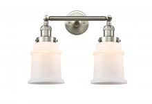Innovations Lighting 208-SN-G181 - Canton - 2 Light - 17 inch - Brushed Satin Nickel - Adjustable Bath Vanity Light