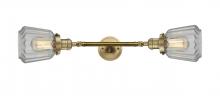 Innovations Lighting 208L-BB-G142 - Chatham - 2 Light - 7 inch - Brushed Brass - Adjustable Bath Vanity Light