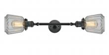 Innovations Lighting 208L-BK-G142 - Chatham - 2 Light - 7 inch - Matte Black - Adjustable Bath Vanity Light