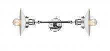 Innovations Lighting 208L-PC-G1 - Halophane - 2 Light - 9 inch - Polished Chrome - Adjustable Bath Vanity Light