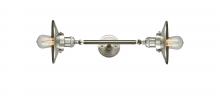 Innovations Lighting 208L-SN-M2 - Railroad - 2 Light - 8 inch - Brushed Satin Nickel - Adjustable Bath Vanity Light