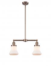 Innovations Lighting 209-AC-G191 - Bellmont - 2 Light - 21 inch - Antique Copper - Stem Hung - Adjustable Island Light
