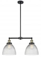 Innovations Lighting 209-BAB-G222 - Seneca Falls - 2 Light - 21 inch - Black Antique Brass - Stem Hung - Adjustable Island Light
