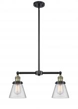 Innovations Lighting 209-BAB-G62 - Cone - 2 Light - 21 inch - Black Antique Brass - Stem Hung - Adjustable Island Light