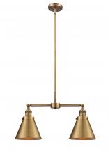 Innovations Lighting 209-BB-M13-BB - Appalachian - 2 Light - 23 inch - Brushed Brass - Stem Hung - Adjustable Island Light