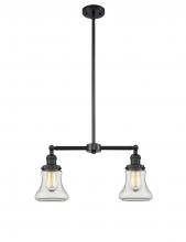 Innovations Lighting 209-BK-G192 - Bellmont - 2 Light - 21 inch - Matte Black - Stem Hung - Adjustable Island Light