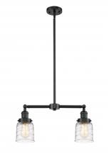 Innovations Lighting 209-OB-G513 - Bell - 2 Light - 21 inch - Oil Rubbed Bronze - Stem Hung - Adjustable Island Light