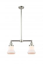 Innovations Lighting 209-PN-G191 - Bellmont - 2 Light - 21 inch - Polished Nickel - Stem Hung - Adjustable Island Light